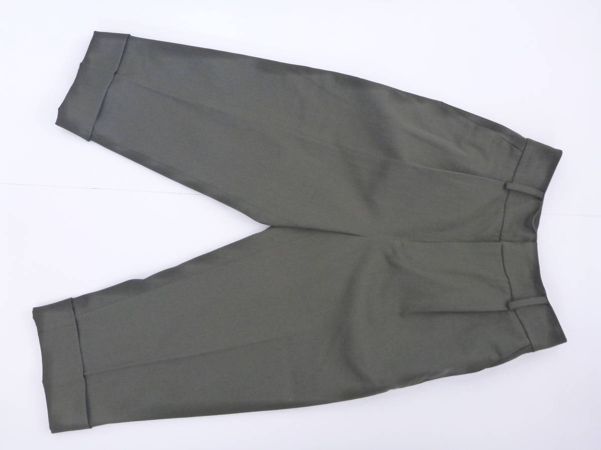 1.5万 美品 soeur7 ★カーキ 裾折り返し パンツ 9 M相当拍卖