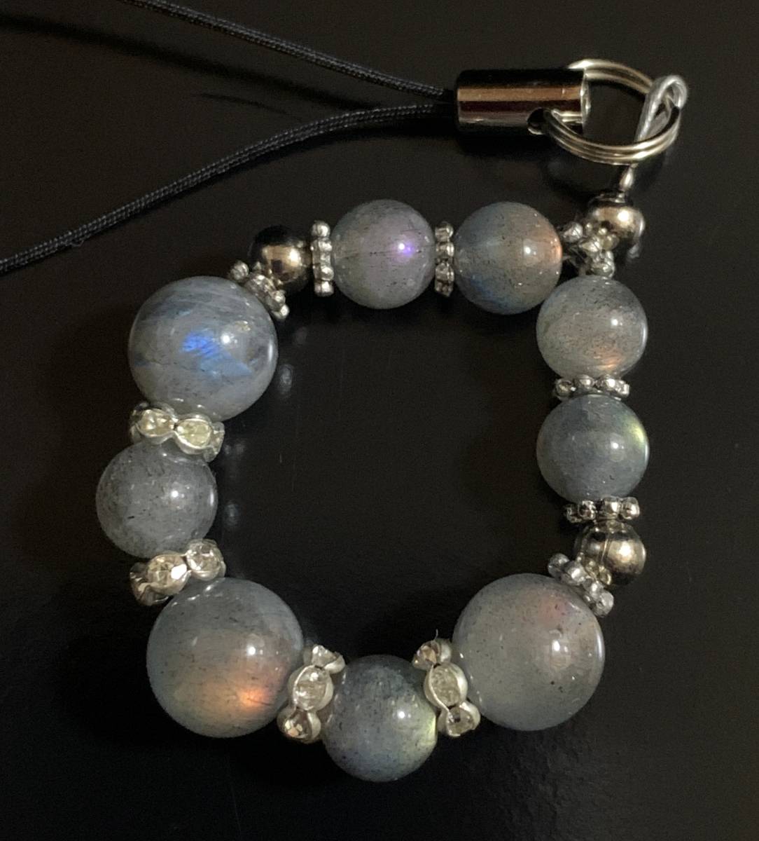 天然石ラブラドライトのストラップ-A22拍卖