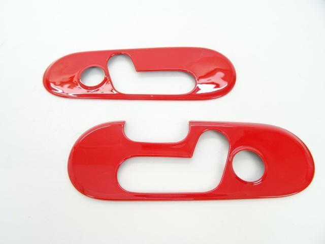 ミニ MINI 赤 レッド 内装 シート スライド スイッチ パネル カバー 2ピース F60 クロスオーバー拍卖