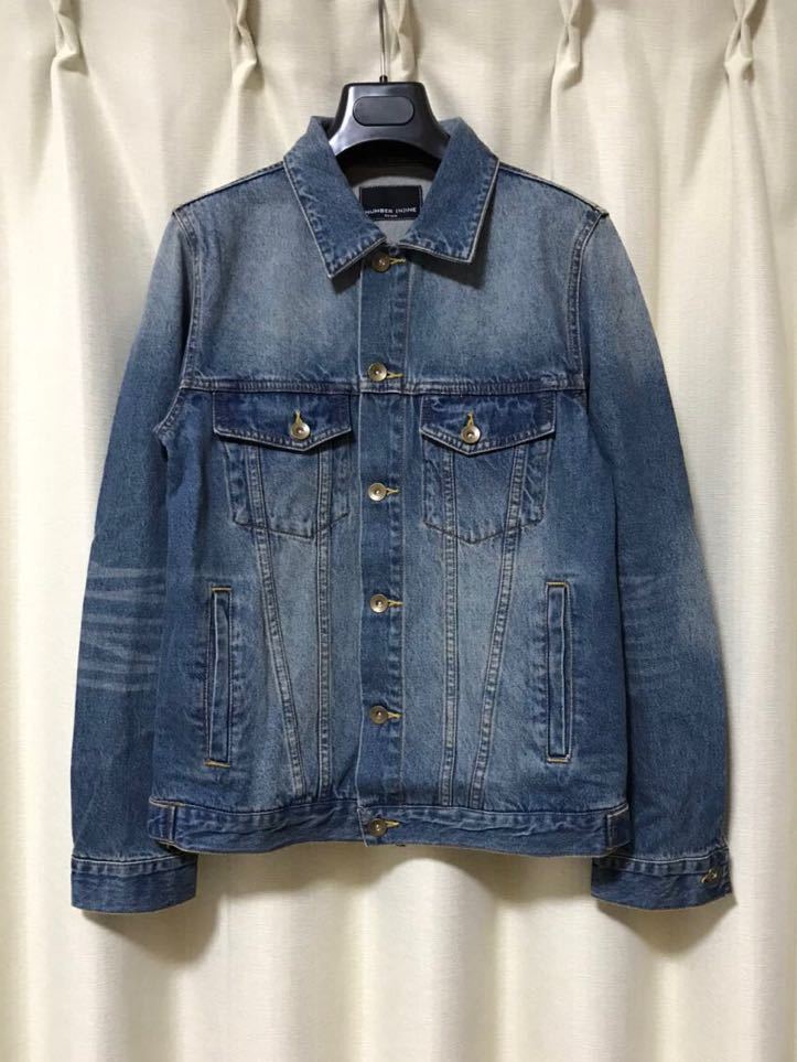 NUMBER (N)INE DENIM ナンバーナイン デニム ユーズド加工 Gジャン S デニムジャケット 定価15,120円拍卖