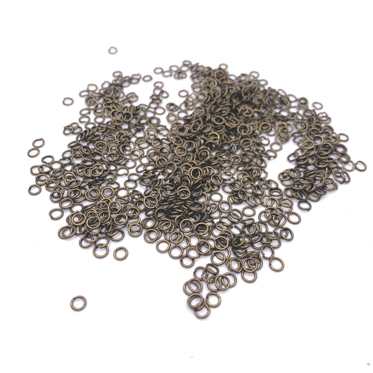 丸カン 4mm 金古美 20g 約480個拍卖