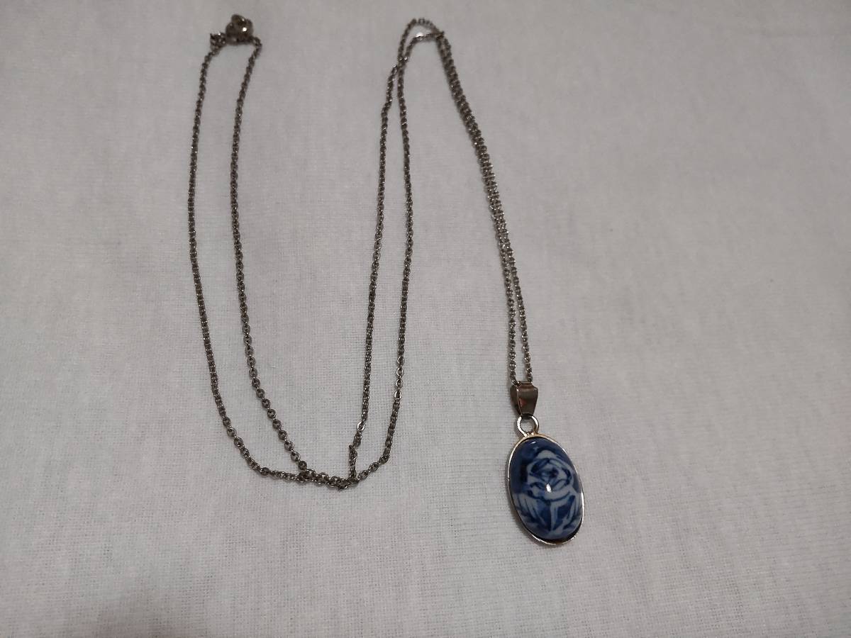 昭和 レトロ アンティーク 京都 清水焼 ネックレス 送料お得なケース無し発送も対応します 拍卖