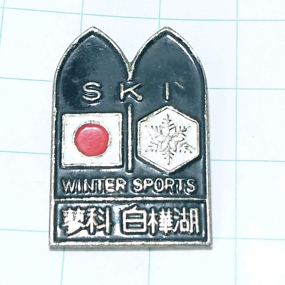 送料無料)蓼科・白樺湖 スキー 昭和レトロ ご当地 観光地 登山 山登り 旅行 記念 山バッジ ピンバッジ PINS ピンズ A07199拍卖