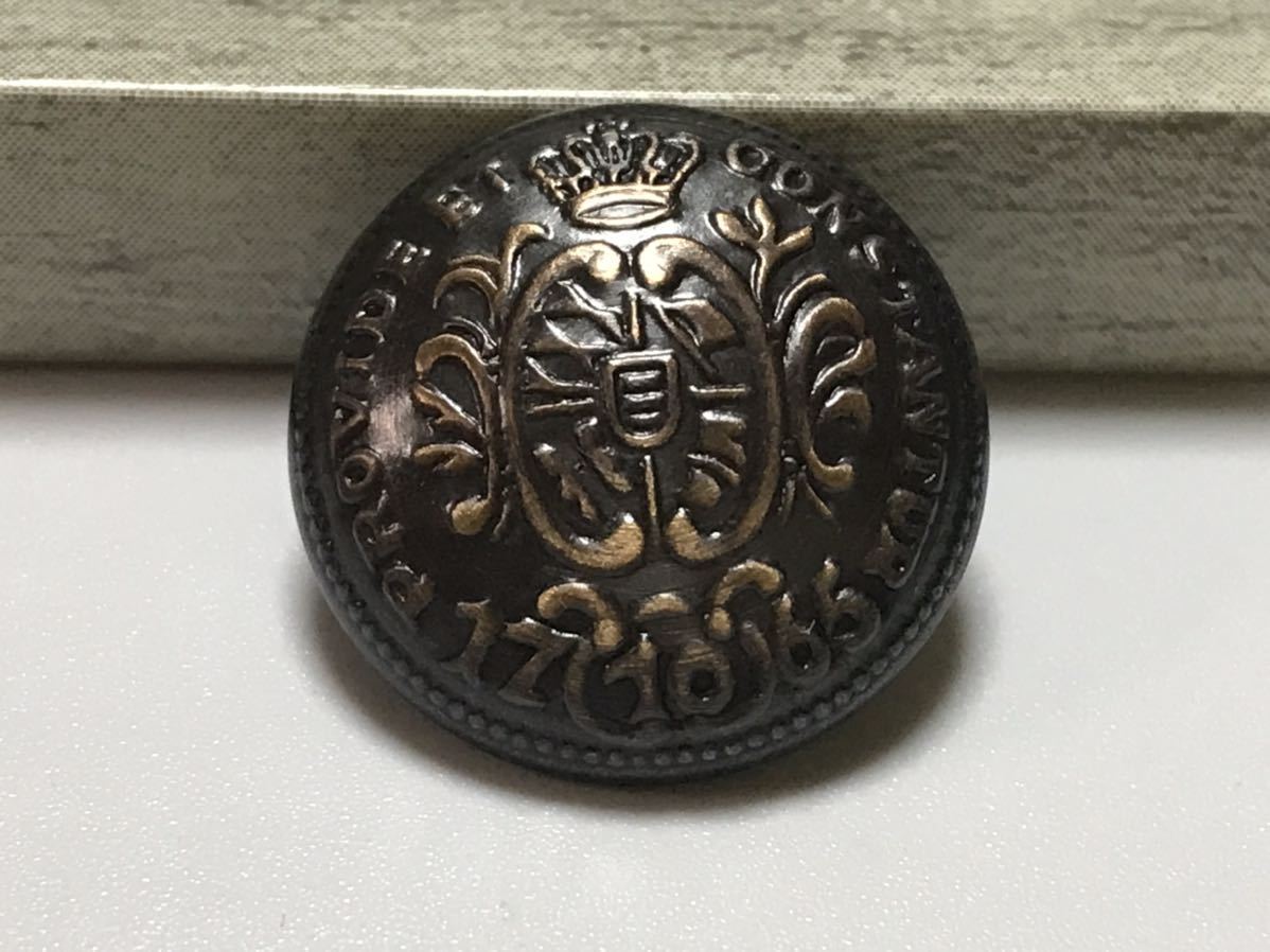 メタルボタン 1個 ドイツ製 紋章 クラウン 金属ボタン拍卖