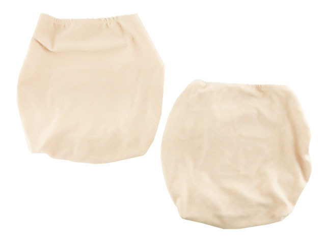 椅子カバー ストレッチ生地 のびのび マイクロフリース 脱着簡単 2個セット アイボリー拍卖