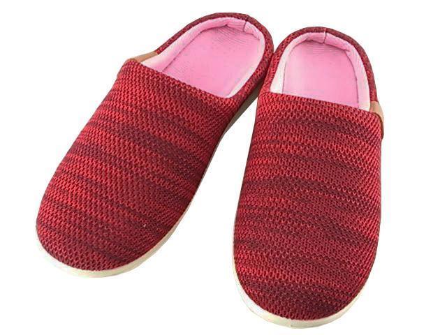 ルームシューズ メンズ スニーカーのような履き心地 在宅 M 約23~24cm レッド拍卖