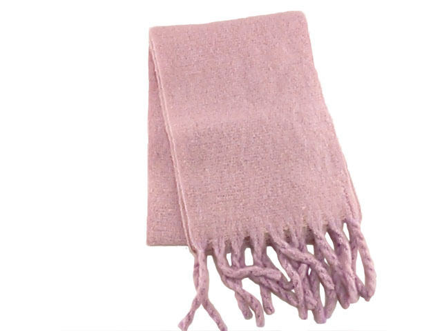 マフラー バルキー太フリンジ ジュジュリエ 180x31cm ライラック拍卖