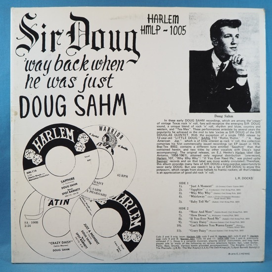 ■貴重EARLY RECORDINGS45's集!★SIR DOUG/DOUG SAHM★名盤■拍卖