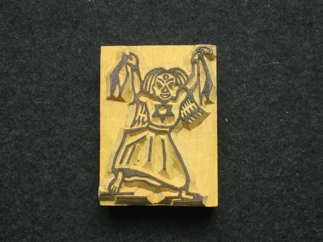 ◎即決● ラケ神 ヒンズー教 手彫りスタンプ NO.141拍卖