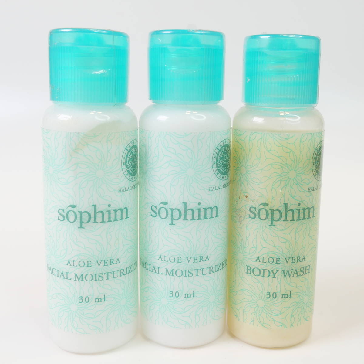 ♪未開封品★ソフィム SOPHIM アロエベラ モイスチャライザー 乳液 ボディウォッシュ 30ml×3拍卖