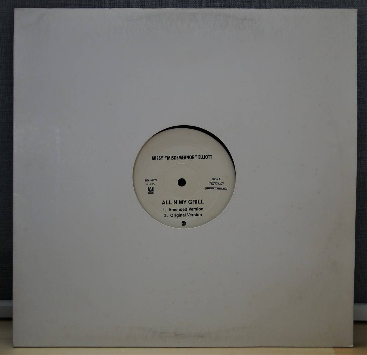 1122)MISSY”MISDEMEANOR”ELLIOTT ☆ 12インチ ALL N MY GRILL プロモ盤拍卖