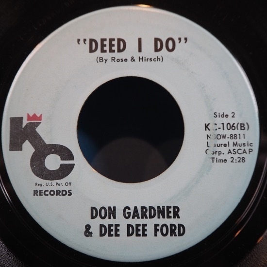 ■45'sシングル! KCレコ!★DON GARDNER&DEE DEE FORD/DEED I/GLORY★送料無料(条件有り)多数出品中!★オリジナル名盤■拍卖