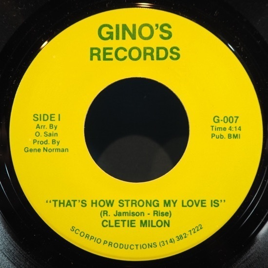 ■THAT'S HOW STRONG MY LOVE ISのナイスカバー!★CLETIE MILON/THERE YOU★送料無料(条件有り)多数出品中!★オリジナル名盤■拍卖