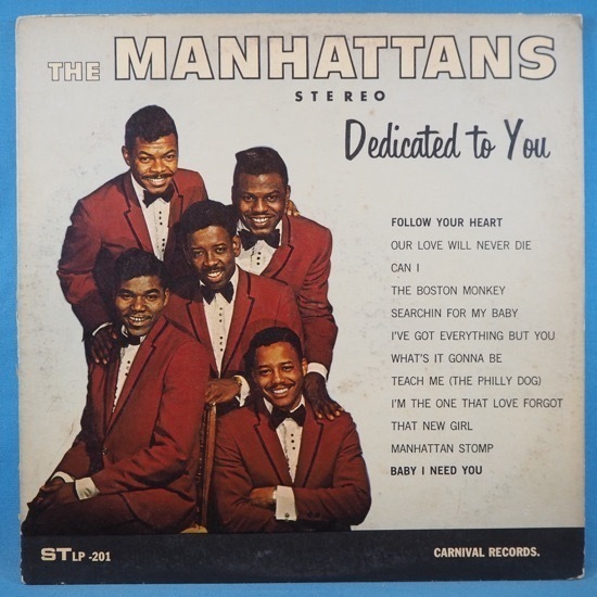 ■オリジナル 良好盤! CARNIVAL!★MANHATTANS/DEDICATED TO YOU★送料無料(条件有り)多数出品中!★名盤■拍卖
