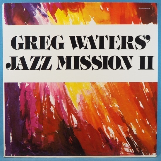 ■1987年! 自主!★GREG WATERS/JAZZ MISSION II★送料無料(条件有り)多数出品中!★オリジナル名盤■拍卖