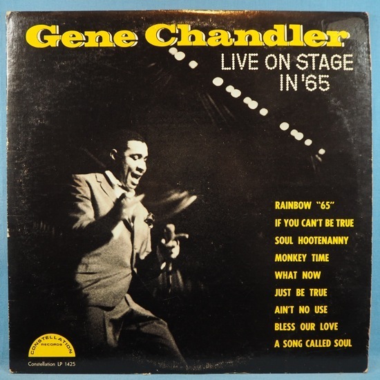 ■オリジナル CONSTELLATION!★GENE CHANDLER/LIVE ON STAGE★送料無料(条件有り)多数出品中!★名盤■拍卖