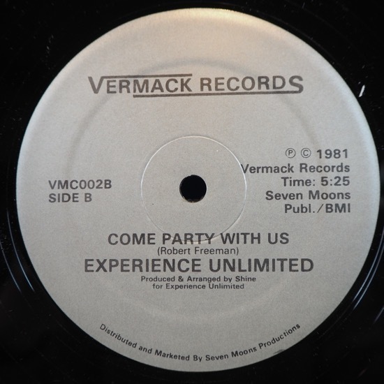 ■VERMACK 美盤! 12inchレコ! ★EXPERIENCE UNLIMITED/SECOND TIME/COME★送料無料(条件有り)多数出品中!★オリジナル名盤■拍卖