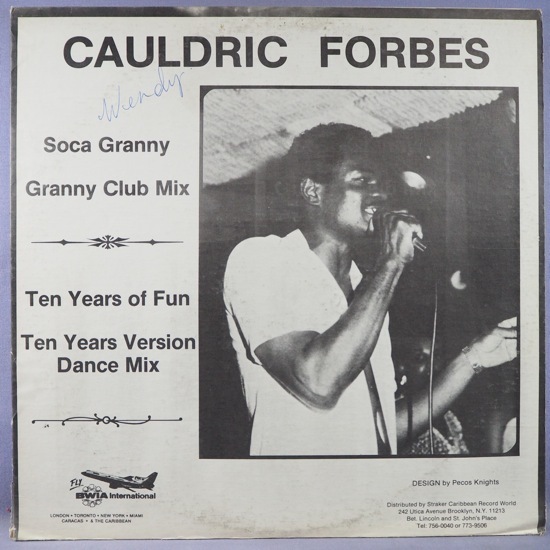 ■カリプソBEATS! DANCE&CLUB MIX!★CAULDRIC FORBES/SOCA GRANNY★送料無料(条件有り)多数出品中!★オリジナル名盤■拍卖