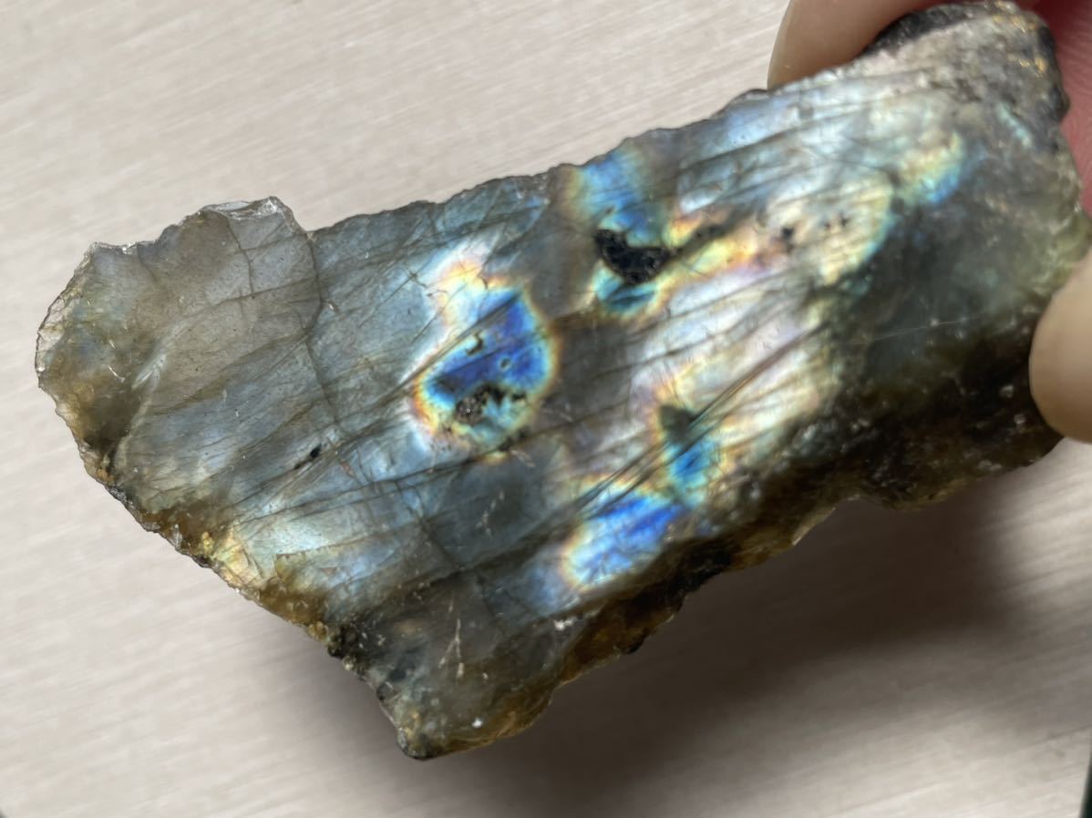 ラブラドライト 原石 天然石 鉱物標本 インテリアに拍卖