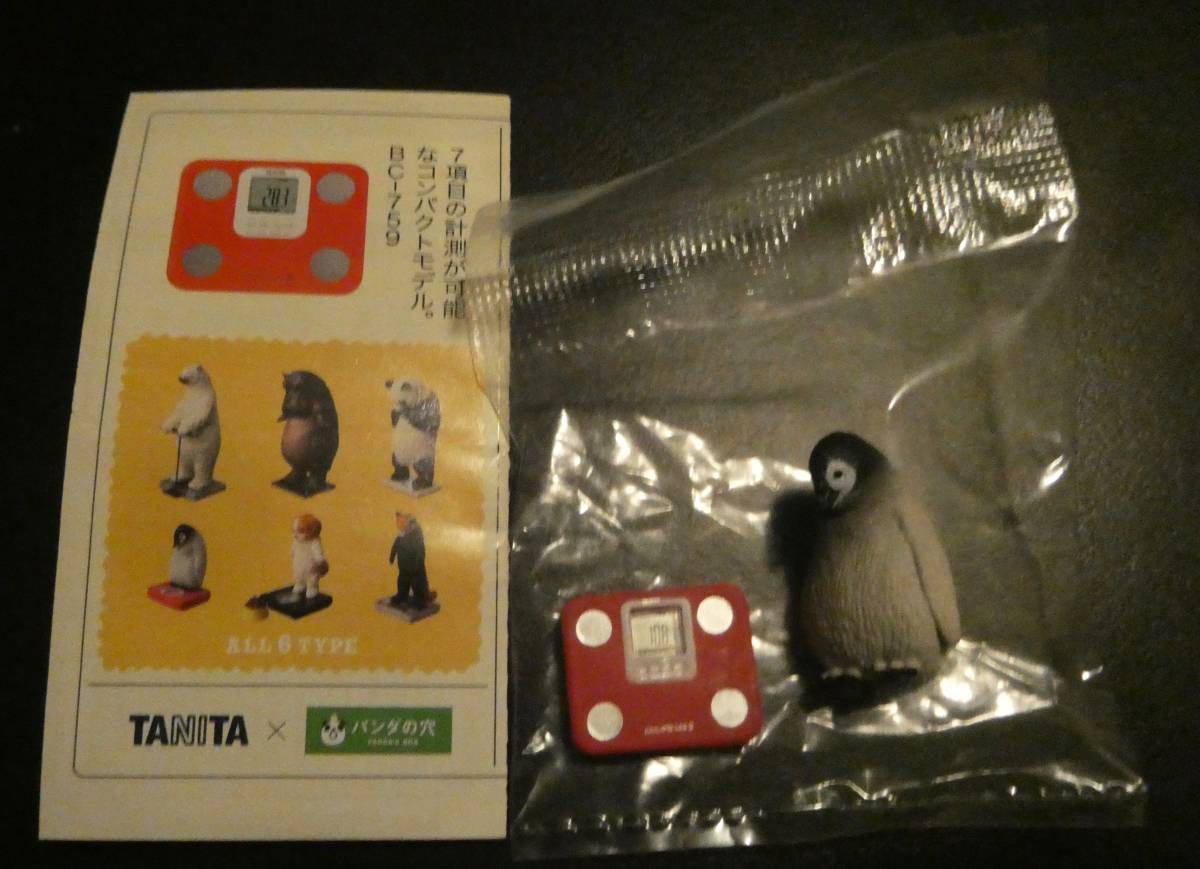 今日は何キロ? ペンギン タニタ×パンダの穴 TANITA ガチャガチャ フィギュア拍卖