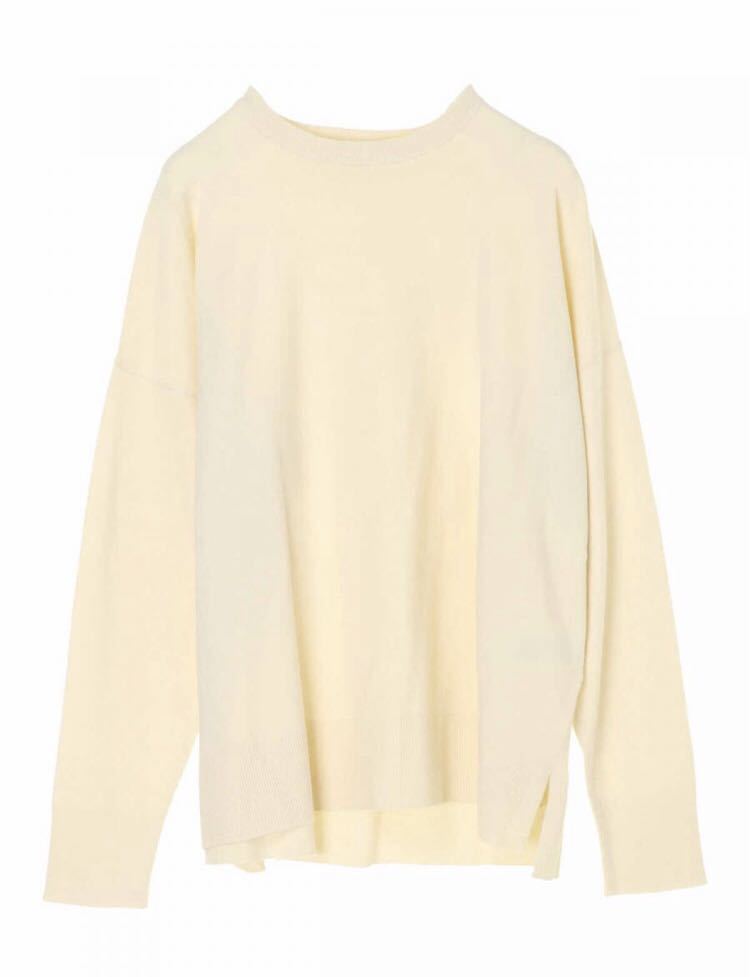 セール中 新品 タグ付き 長袖 アメリカンホリック アイボリー クルーネック ボックス ニット プルオーバー シャツ Mサイズ拍卖