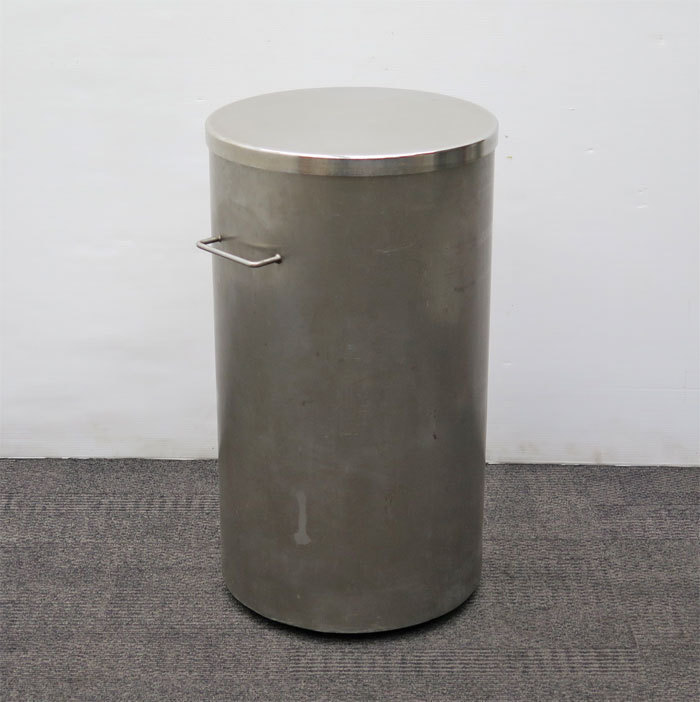 ◎○業務用 ステンレス容器 / キャスター・蓋付き / 内部有効高さ約40cm / 保存 保管 容器 キャニスター コーヒー 茶葉 乾物拍卖