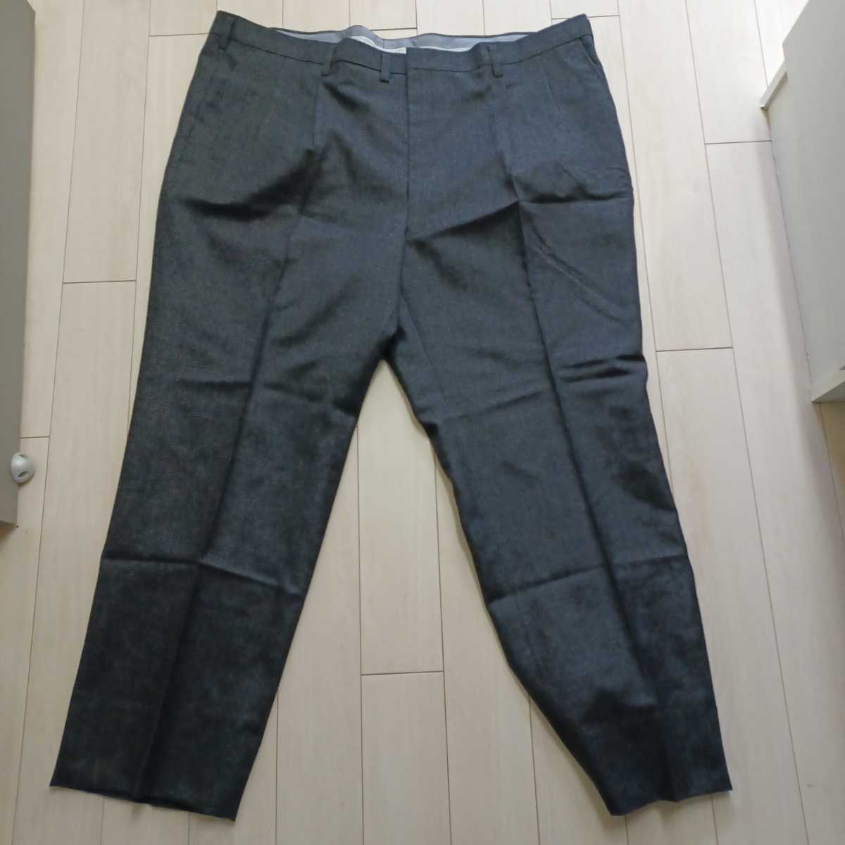 スーツ下 ズボン グレー系 チェック ウエスト120拍卖