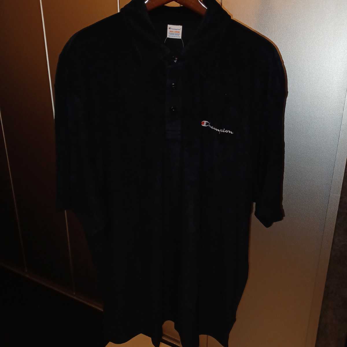 【新品】Champion 半袖ポロシャツ ブラック XXXL拍卖
