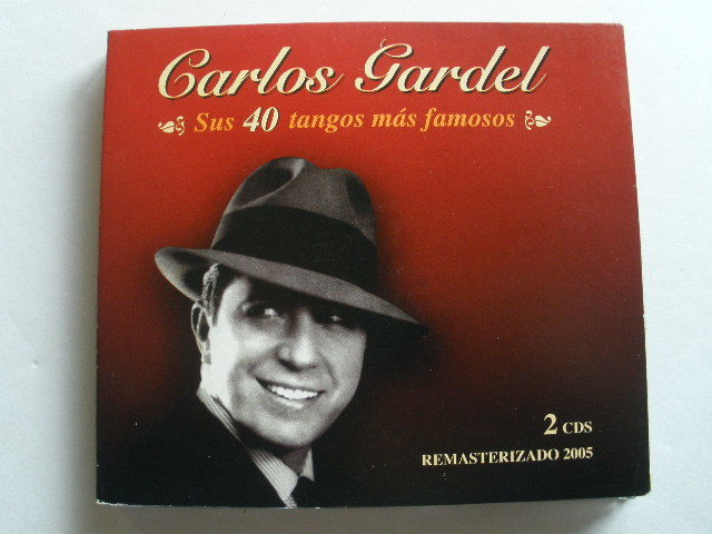 ◆カルロス・ガルデル/ CARLOS GARDEL タンゴ歌手の金字塔!カルロス・ガルデルの全40曲入り2枚組 SUS 40 TANGOS MASFAM■アルゼンチン盤拍卖