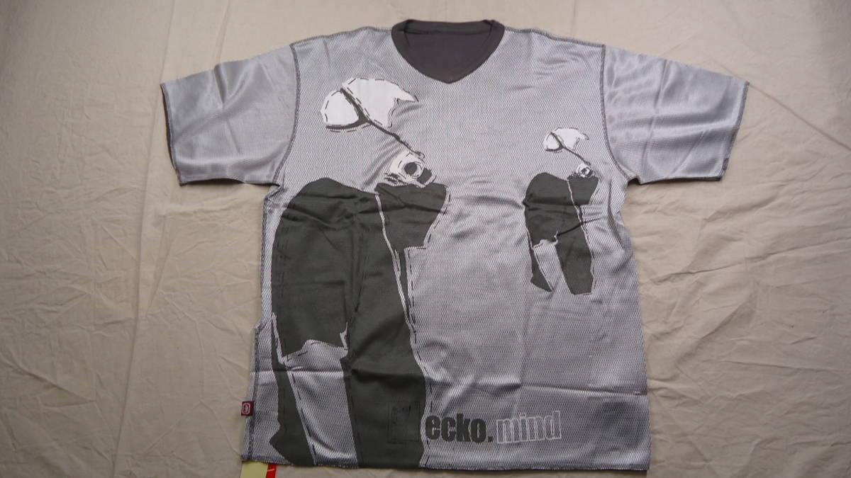 ECKO 旧モデル リバーシブル 半袖Vネックスェット グレー/チャコールグレー L 半額以下 60%off エコー HIPHOP レターパックプラス おてがる拍卖