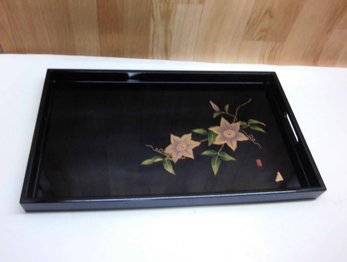 SONE KOGEI*曽根工芸 鉄仙 尺七長手盆 51x30cm拍卖