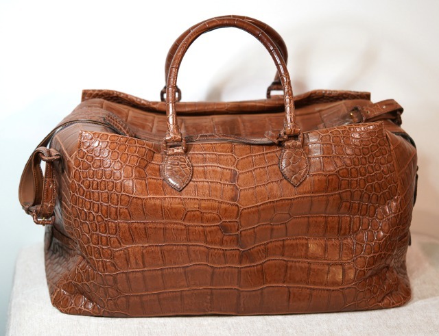 W53 クロコダイル 天然ワニ革 最高峰 ソフトクロコダイル 鍵カデナ付き ボストンバッグ メンズ ショルダー ラウンドファスナー 旅行用 鞄拍卖