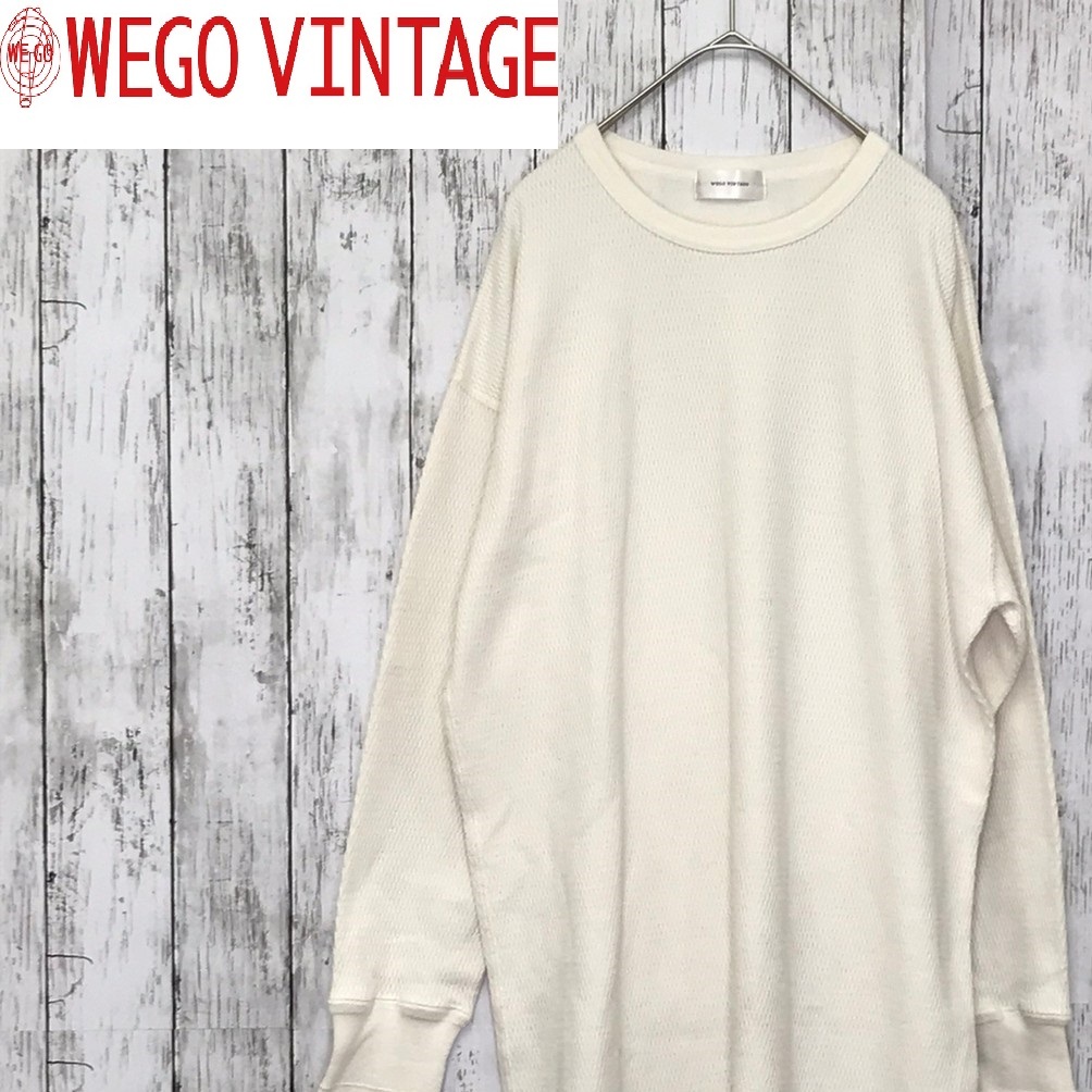 WEGO VINTAGE★ウィゴー ヴィンテージ★チュニック ワッフル カットソー ワンピース★サイズF 29-10拍卖