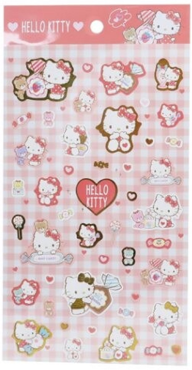 サンリオ ハローキティ ミニシールセット もふもふタイニーチャム シール拍卖