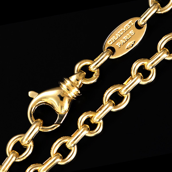 C6758【CHAUMET 1870】ショーメ 最高級18金ネックレス 長さ45cm 重さ29.35g 幅6.0mm拍卖