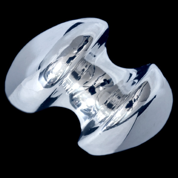 *S2372-S9L【EL CANDOR】銀塊に宿る、原始の叫び Art Jewelry SLVリング SPAIN New サイズ9 重さ15.0g 縦幅13.6mm拍卖