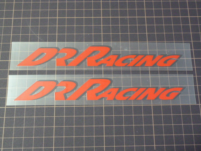 DR RACING ステッカー 2枚(転写/180×24mm)拍卖