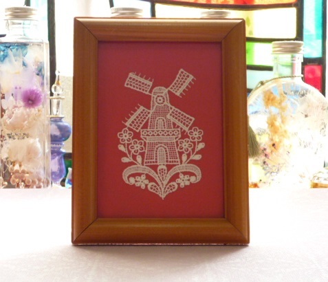 ζБ ベルギーレース 壁飾り 壁掛け 刺繍 ζБ 飾り ベルギー レース拍卖