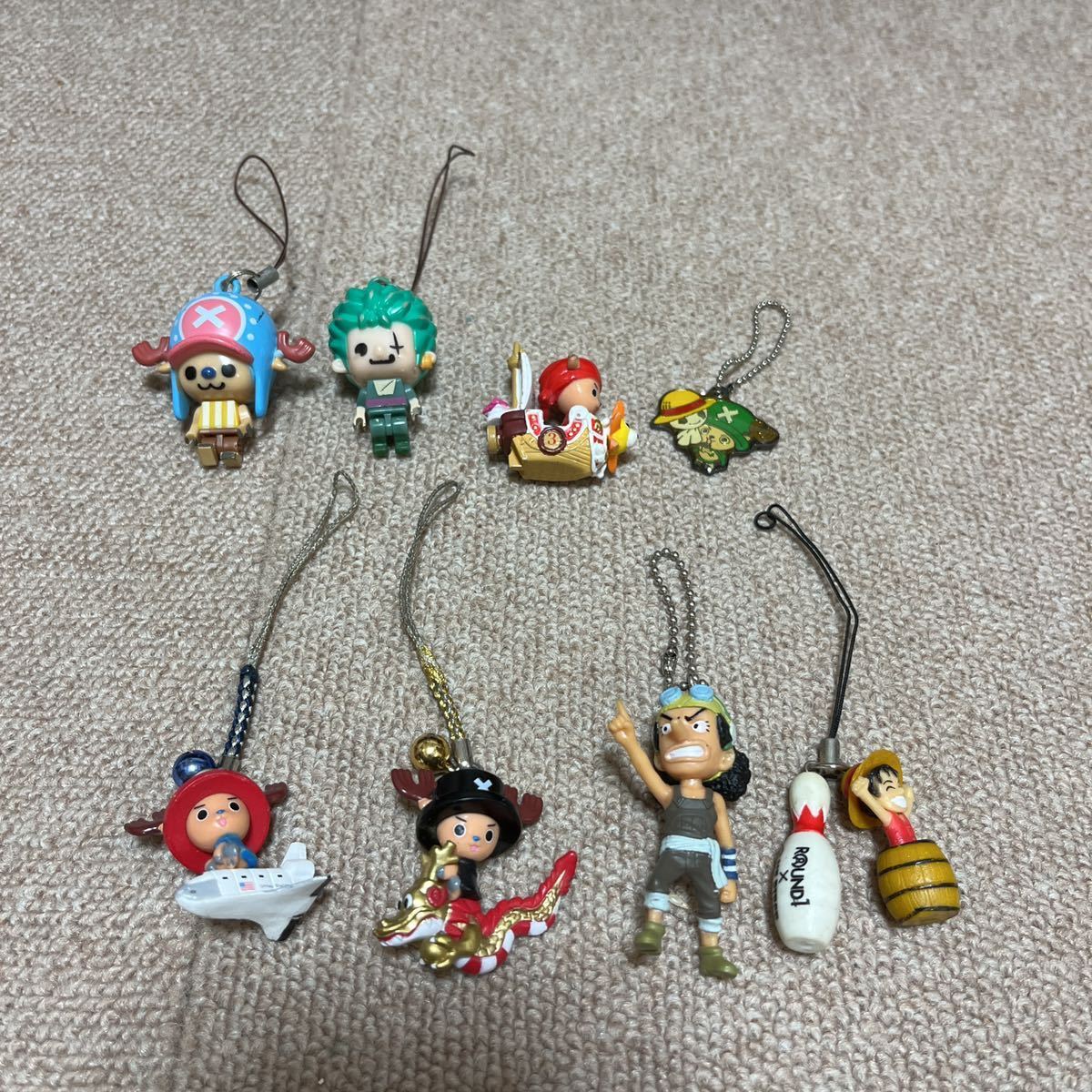 ワンピース・ONE PIECE*フィギア・ストラップ 8点まとめて拍卖