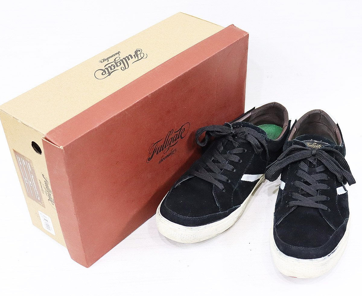 FULLGATE (フルゲイト) Thoroughbred / サラブレッド スエードスニーカー FG-1702 美品 ブラック 26cm / フルカウント拍卖