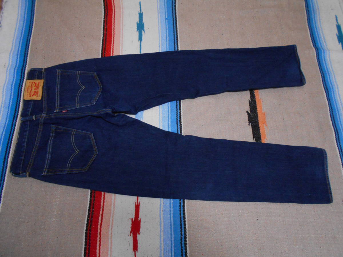 Levi's リーバイス 505 インディゴ ビンテージ ジーンズ 本革レザーパッチ 紺カンヌキ ロックスター VINTAGE JEANS NIRVANA KURT COBAIN拍卖