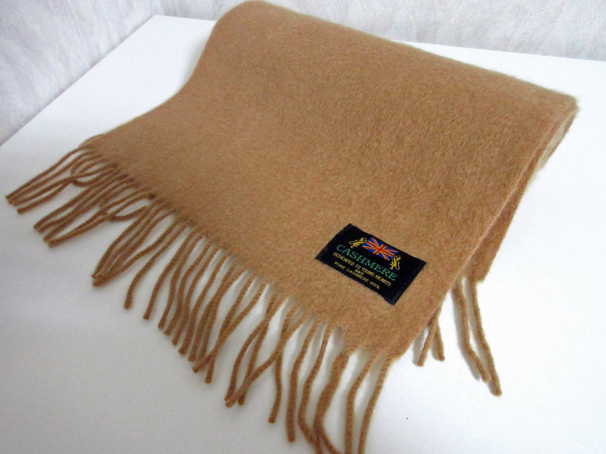 カシミヤ100% マフラー キャメル yg506拍卖