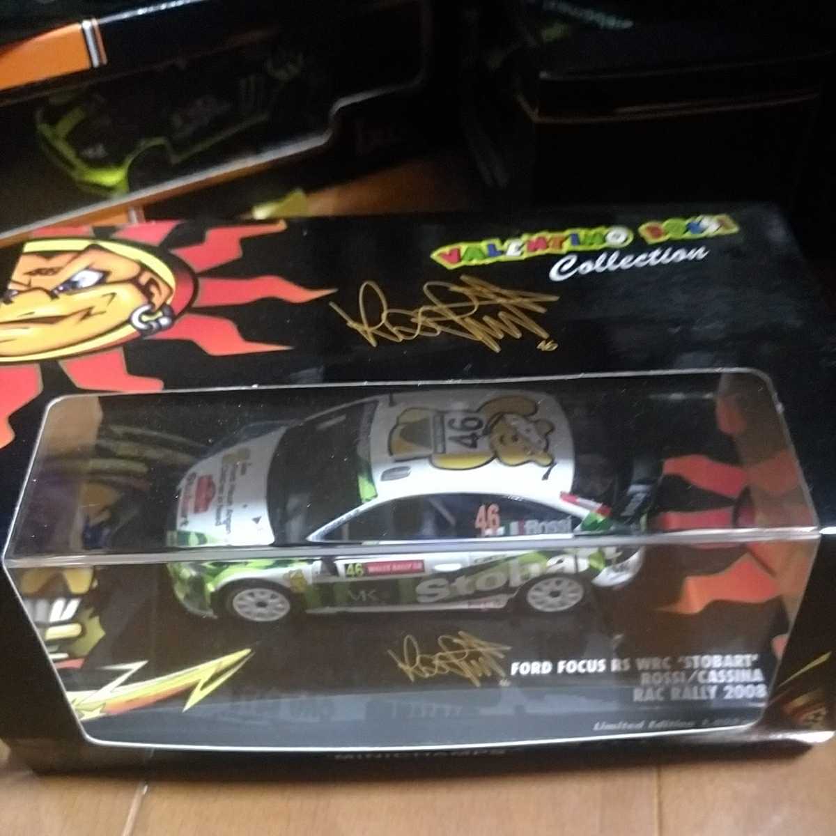 ケース割れ有 1/43 FORD FOCUS RS WRC STOBART ROSSI RAC ラリー 2008 バレンティノ ロッシ フォード フォーカス バレンティーノ拍卖