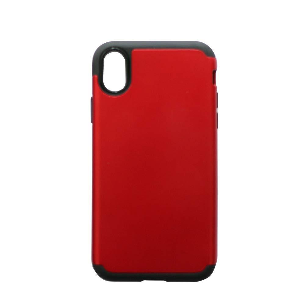 在庫処分品 エアージェイ iPhone XS Max用 耐衝撃スリムバックカバーケース(レッド)air-J AC-P18L-GA RD拍卖