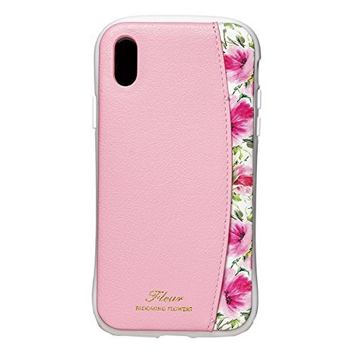 【在庫処分】 NATURAL design iPhoneX Xs (5.8インチ) ケース FLEUR PINK ピンク 衝撃吸収 耐衝撃 カードポケット付 iP8-FLEP05拍卖