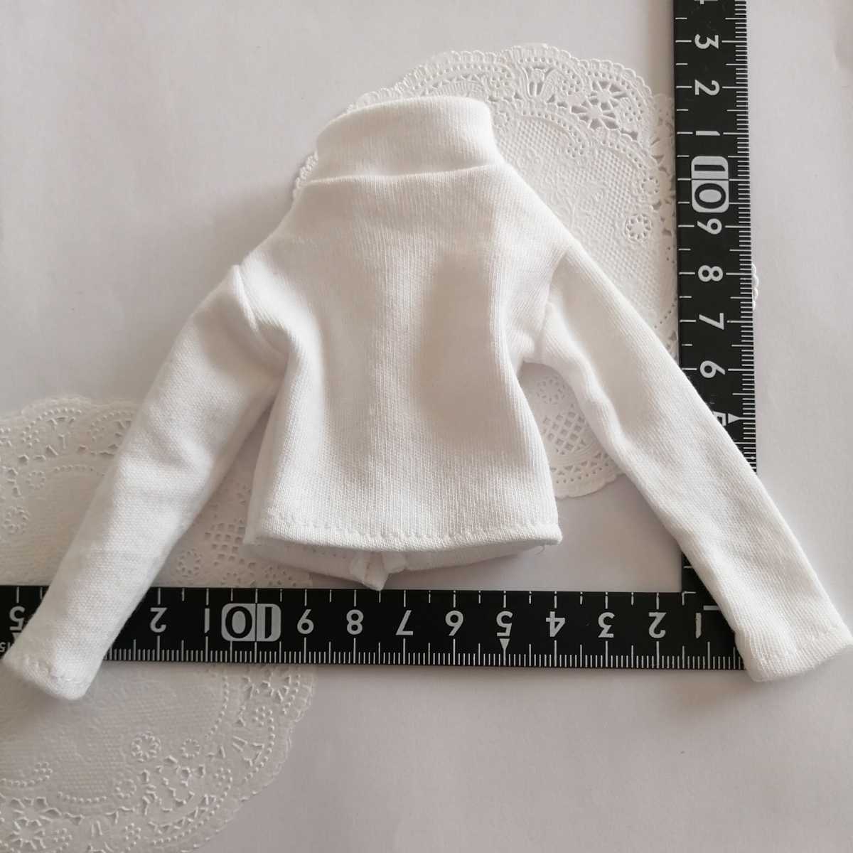 tia*゜☆:。 ドール用 白 袖長め 長袖 ハイネック タミーちゃん TBleague s01 サイズ 拍卖