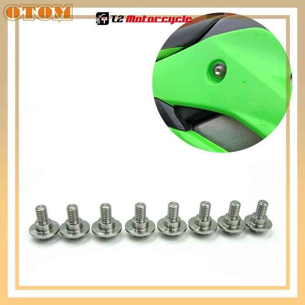 シュラウドサイドカバーボルトステンレス鋼リアガードプレートねじナットカワサキKX125 250 KX450F KLX250R KX500拍卖