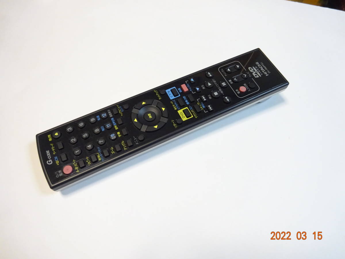 日立 DV-PF2用リモコン VHS/DVD コンビネーションデッキ用リモコン拍卖