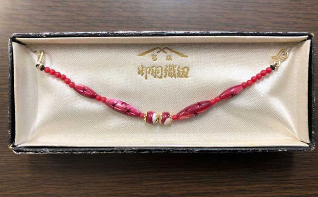 SNT005 羽織紐 牡丹色&珊瑚色 和装小物 御羽織紐 婦人 女物 レディース 着物拍卖