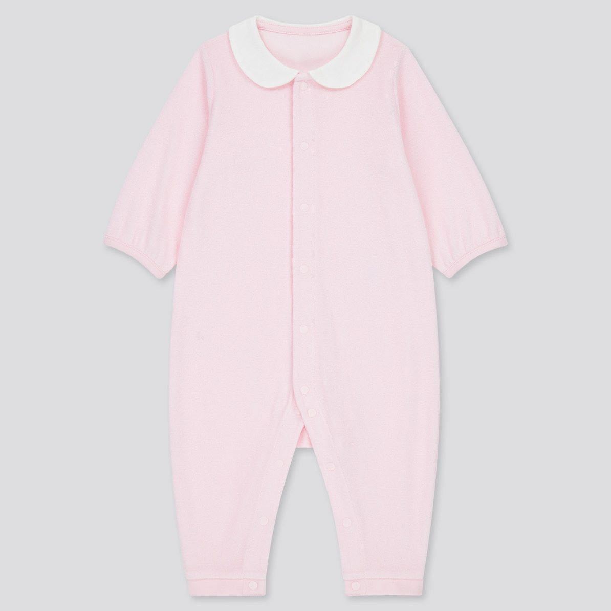 サイズ: BABY 70【ユニクロ】エアリズムパイルカバーオール(長袖)(カラー: 10 PINK)拍卖